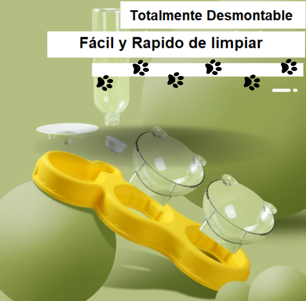 Comedero y Bebedero Automático para Gatos